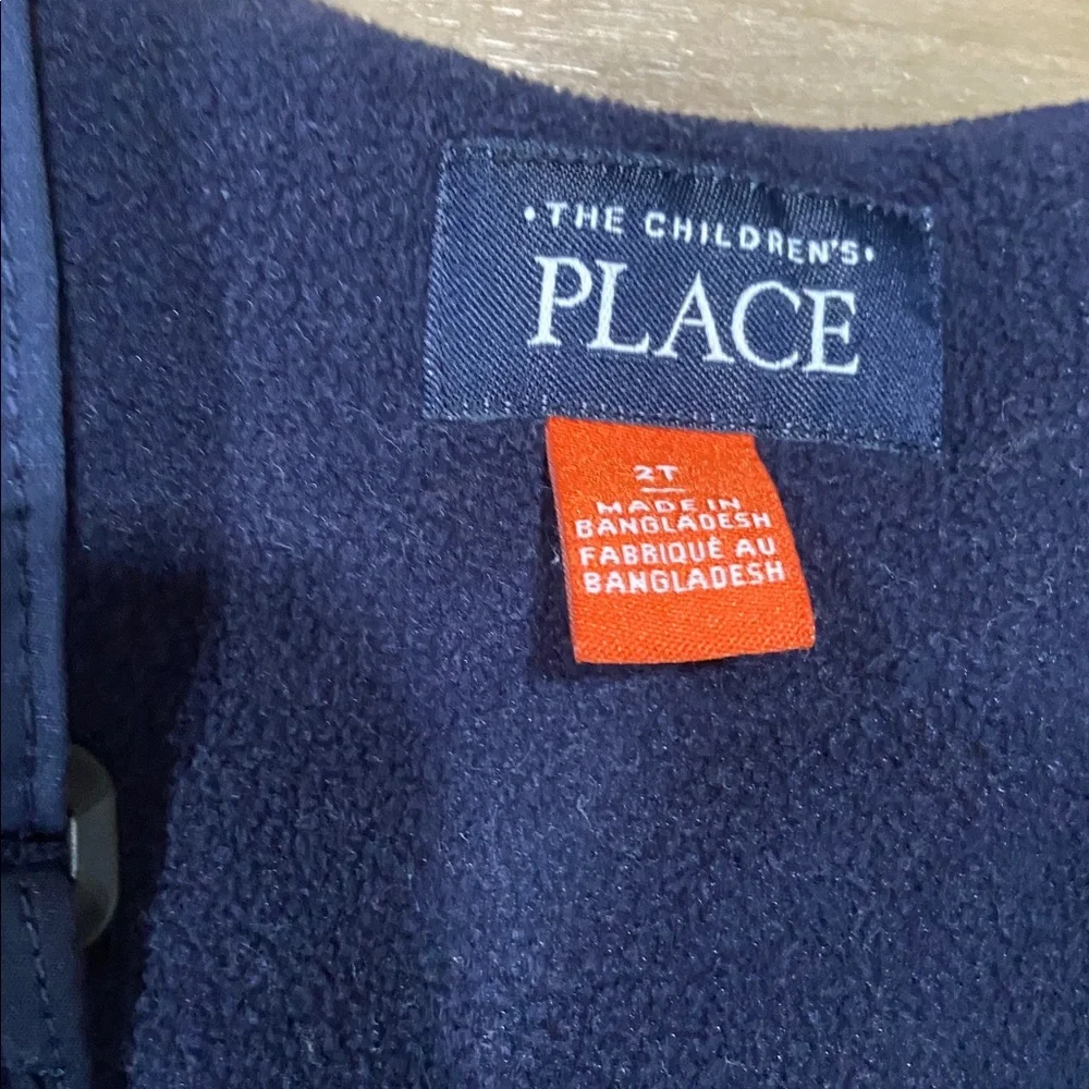 The Children's Place Navy Snow Overalls